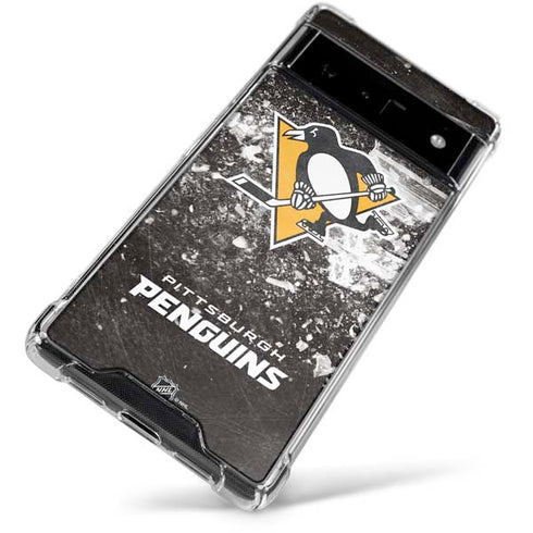 NHL Pittsburgh Penguins Frozen Google Pixel 6 Clear Case